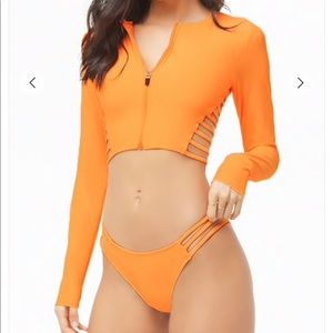 Two piece rash guard